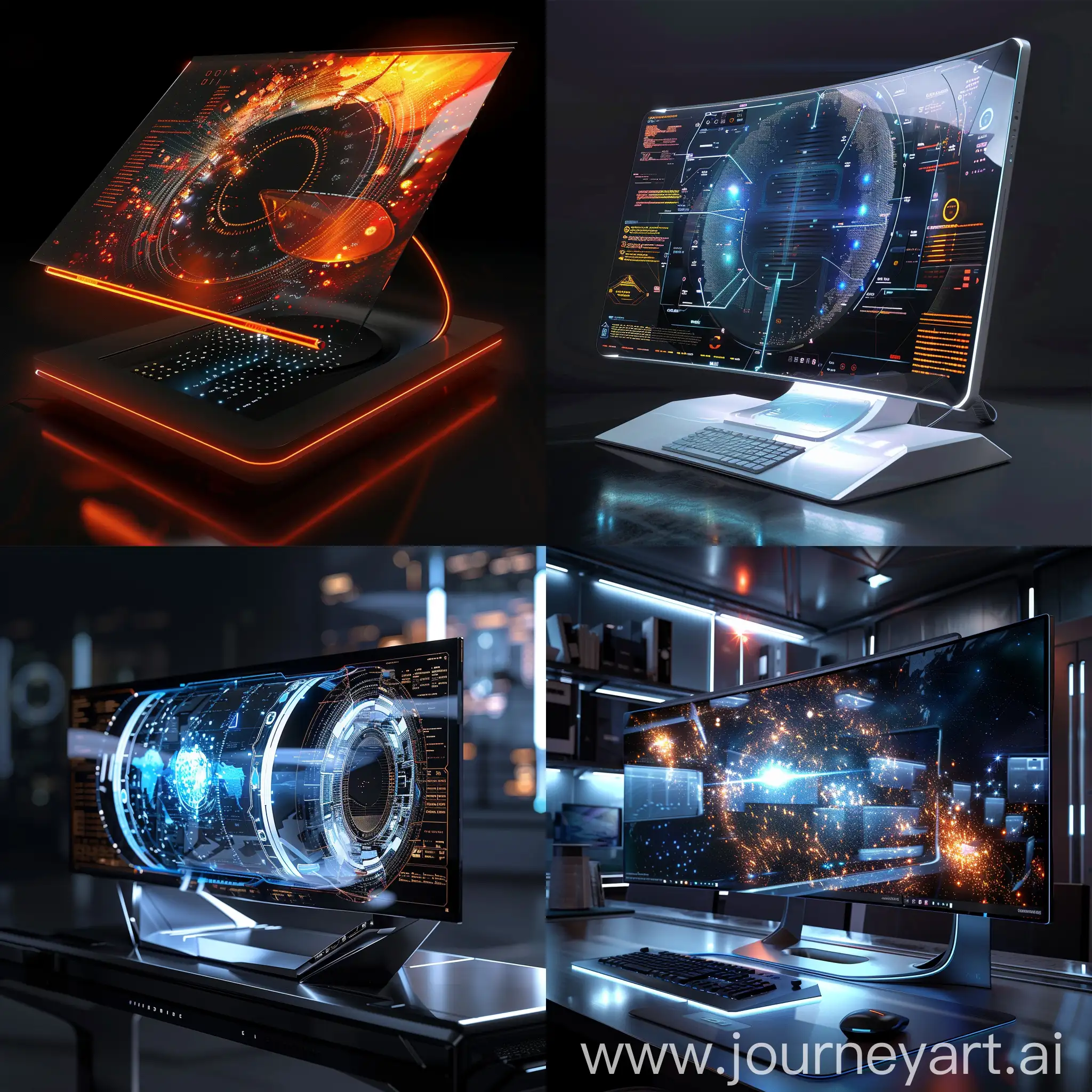 Futuristic-PC-Monitor-with-Quantum-Dot-Display-and-Holographic-Projection