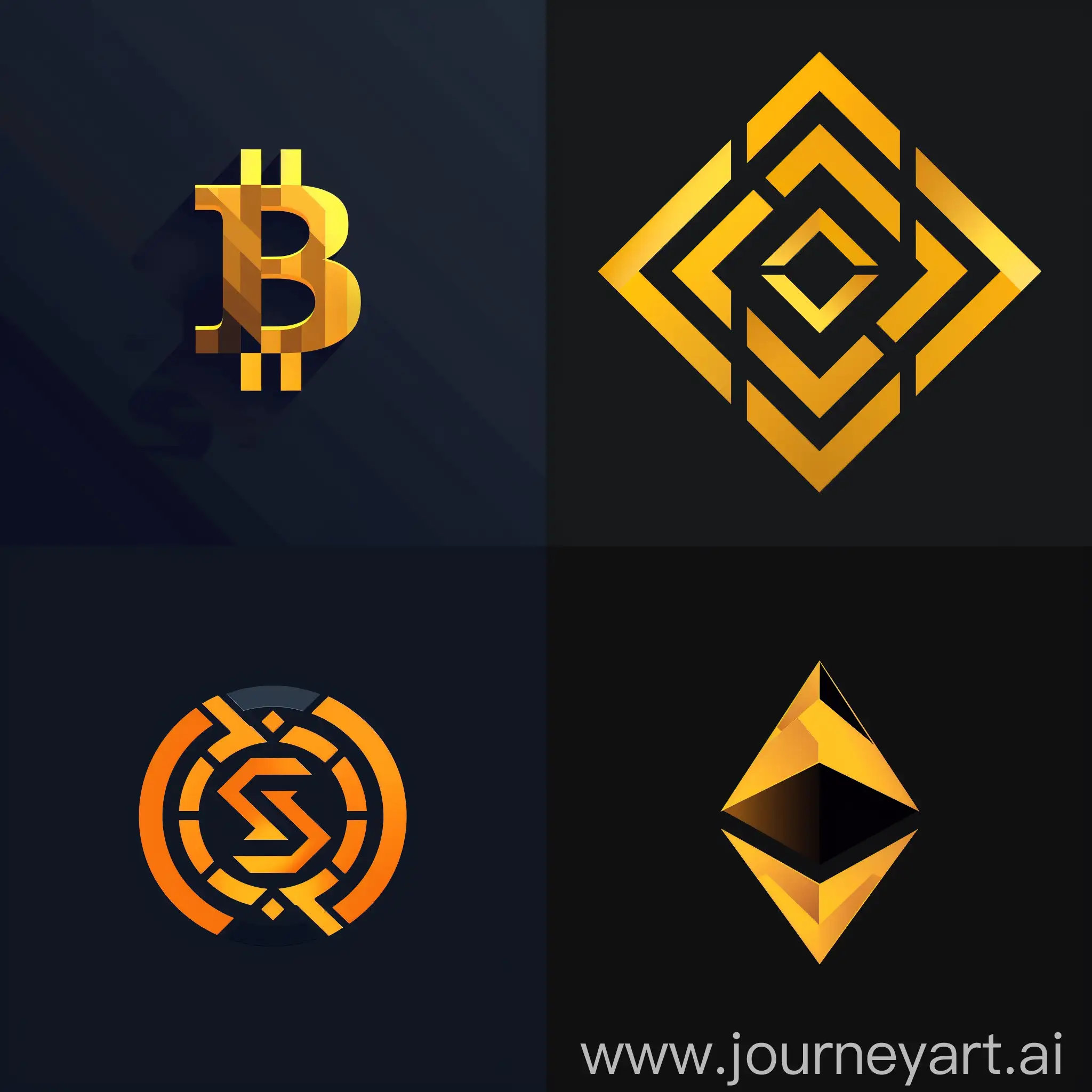 Modern-Crypto-YouTube-Channel-Logo-Design-with-Blockchain-Theme