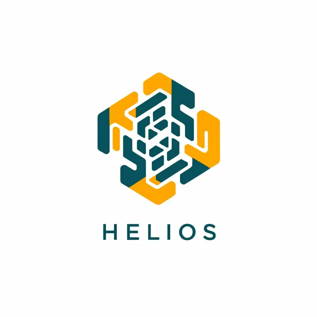 a logo design,with the text "Helios", main symbol:ERP with Multi-Workspace,Moderate,be used in Internet industry,clear background