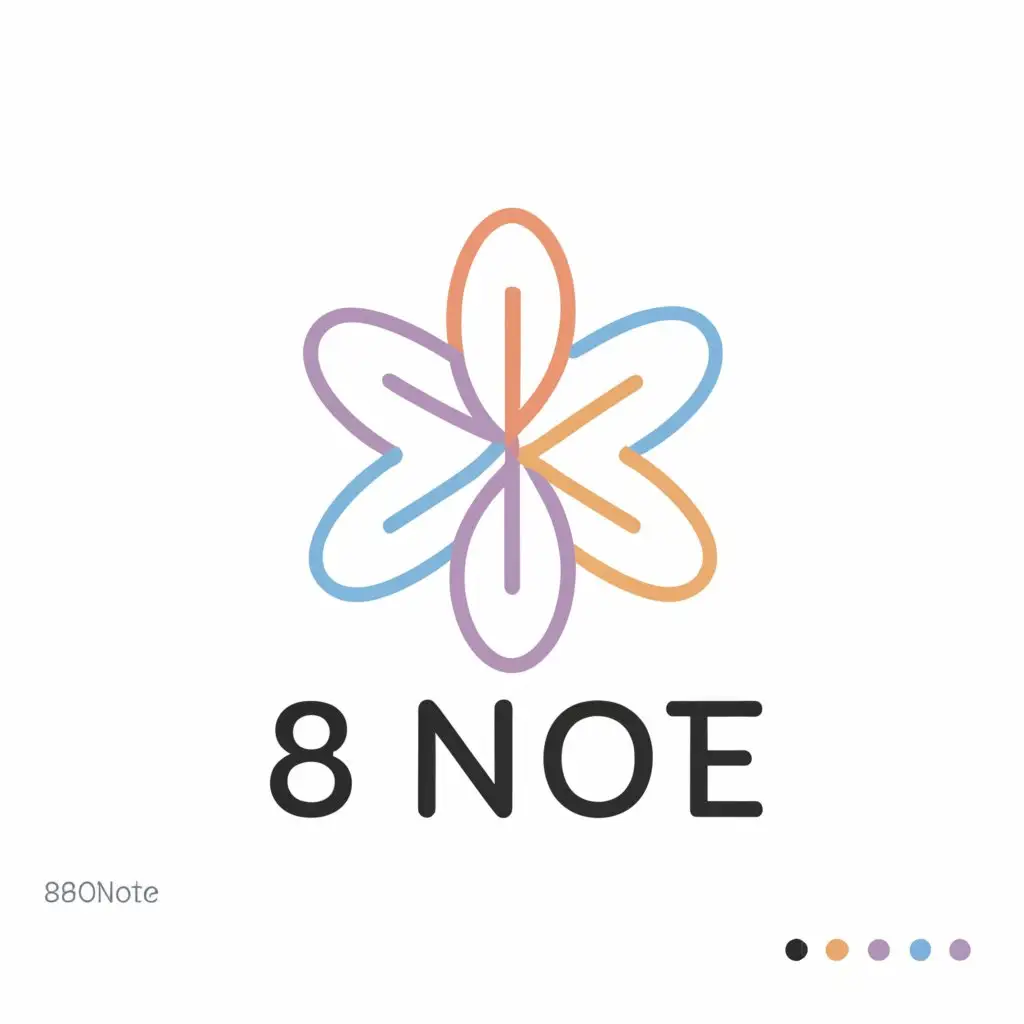 a logo design,with the text "8NOTE", main symbol:8NOTE,Moderate,clear background