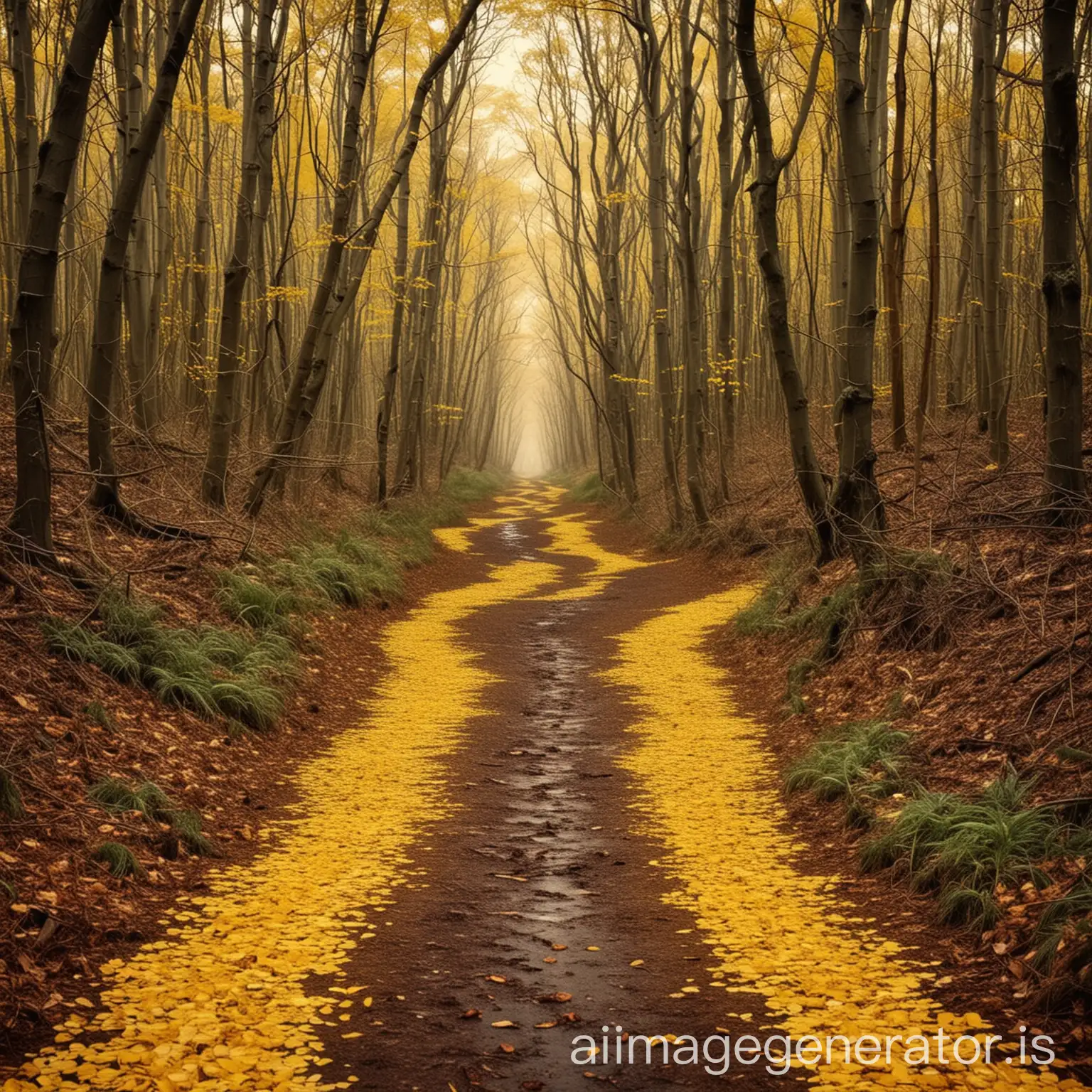 Decision-at-Crossroads-in-a-Yellow-Wood