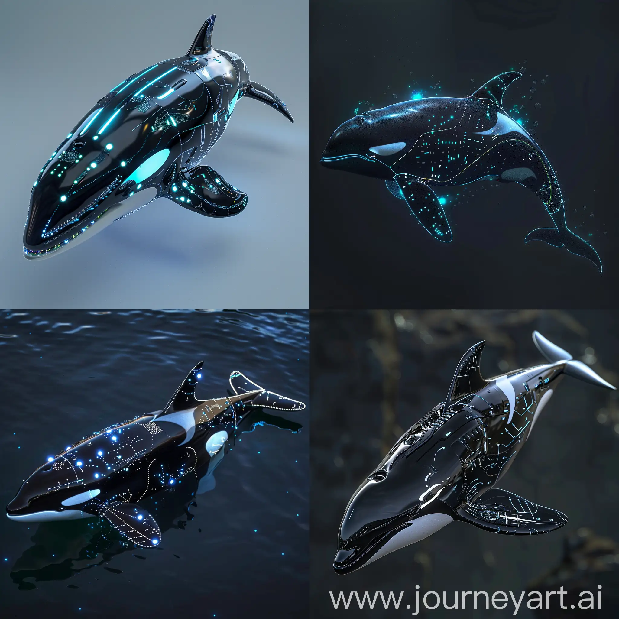 Futuristic-Orca-with-BioMechanical-Fluke-Propulsion-System-and-Bioluminescent-Communication