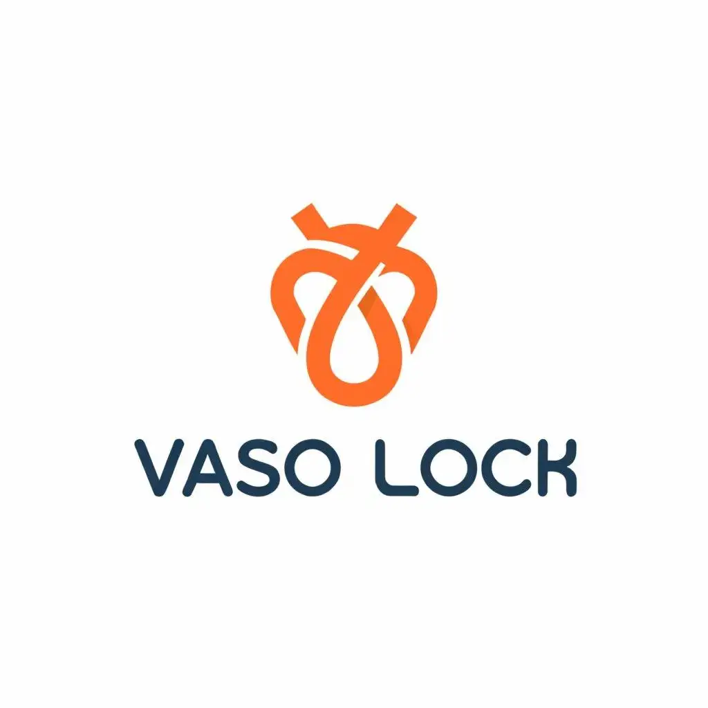 a logo design,with the text 'VasoLock', main symbol:tourniquet,Moderate, be used in Medical Dental industry, clear background