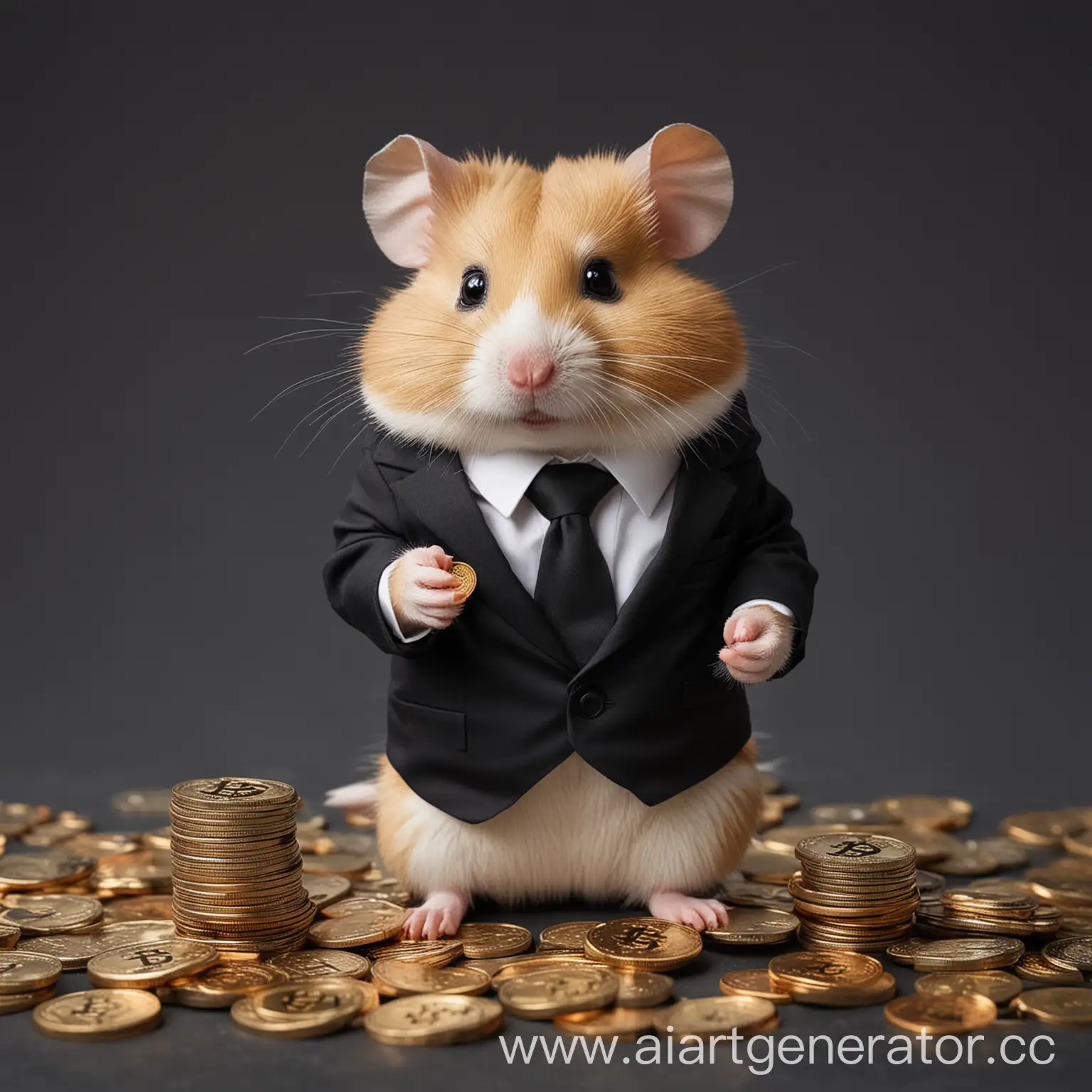 Hamster-in-Black-Suit-Jacket-and-Necktie-with-Bitcoin-Coins