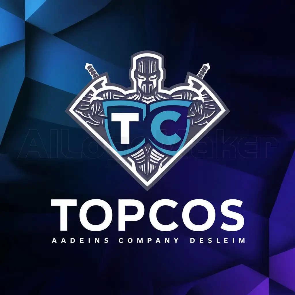 a logo design,with the text "TOPCOS", main symbol:SUPERHERO,complex,clear background