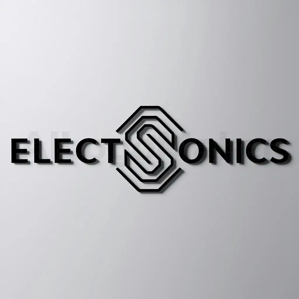 a logo design,with the text "ELECTRONICS", main symbol:S,complex,be used in Technology industry,clear background