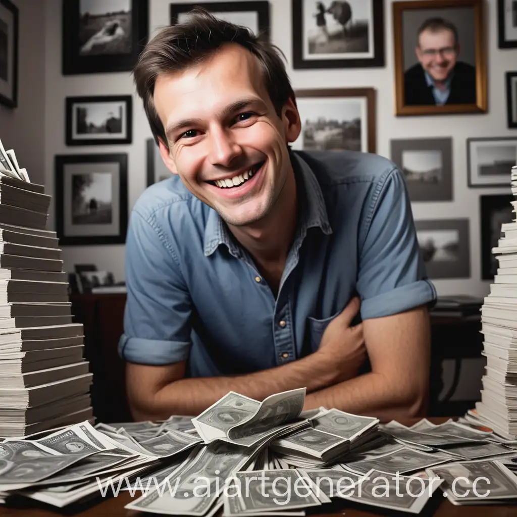 Smiling-Photographer-Aiming-for-Lucrative-Photo-Sales