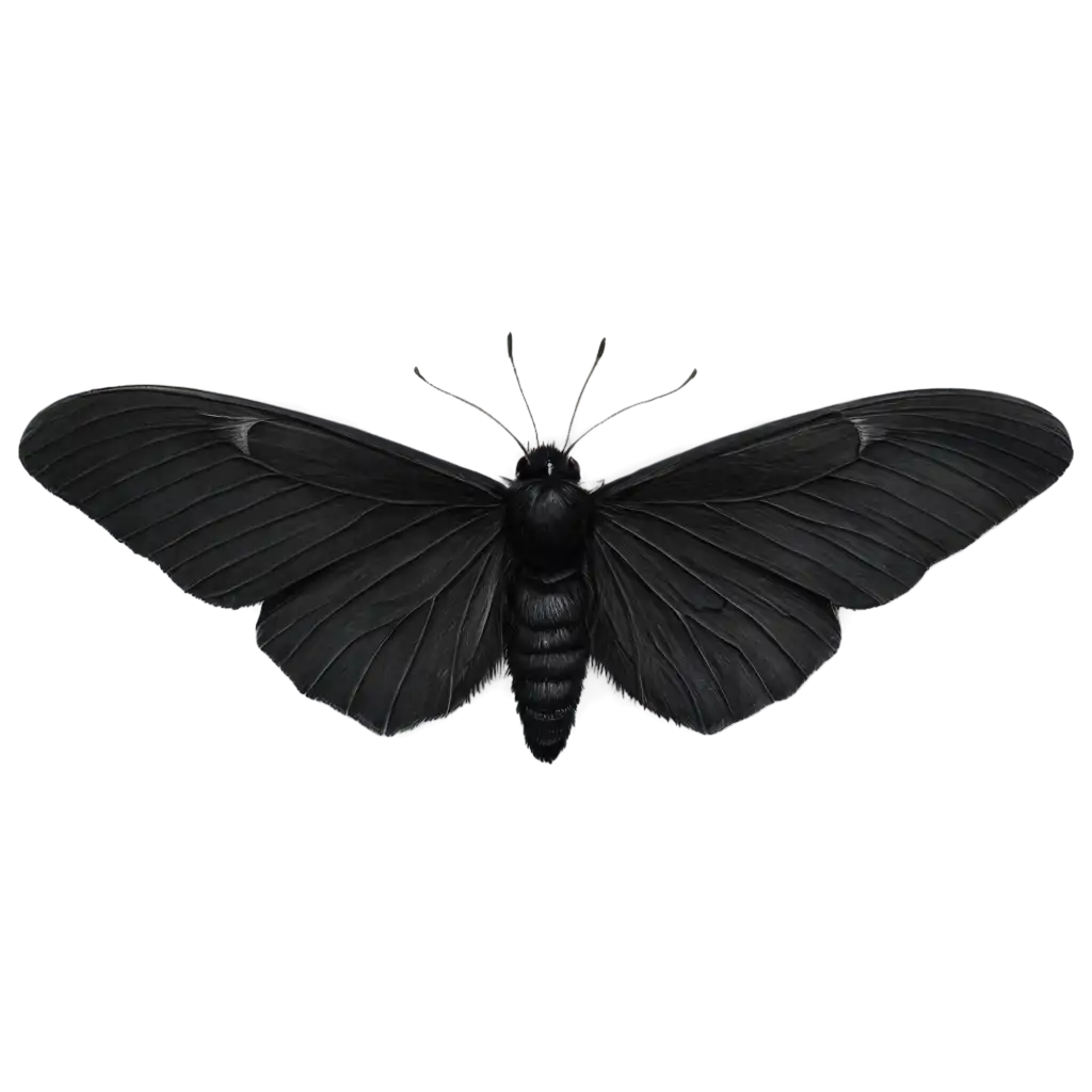 a black moth
