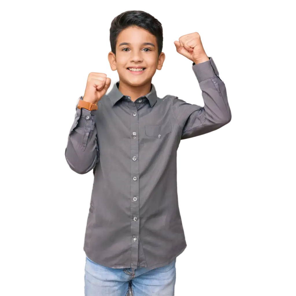 Empowering-Representation-PNG-Image-of-a-Proud-Muslim-Child-Flexing-Fingers