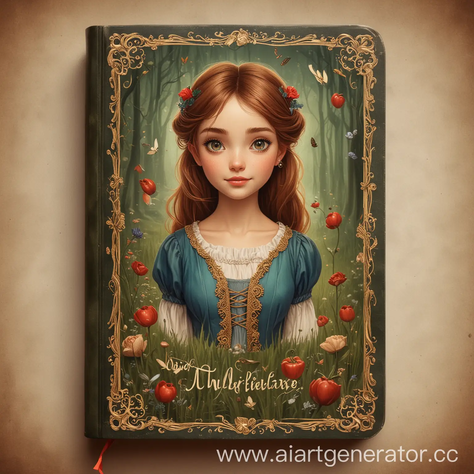 Fairy-Tale-Characters-Illustrated-for-Readers-Diary-Cover-on-Pinterest