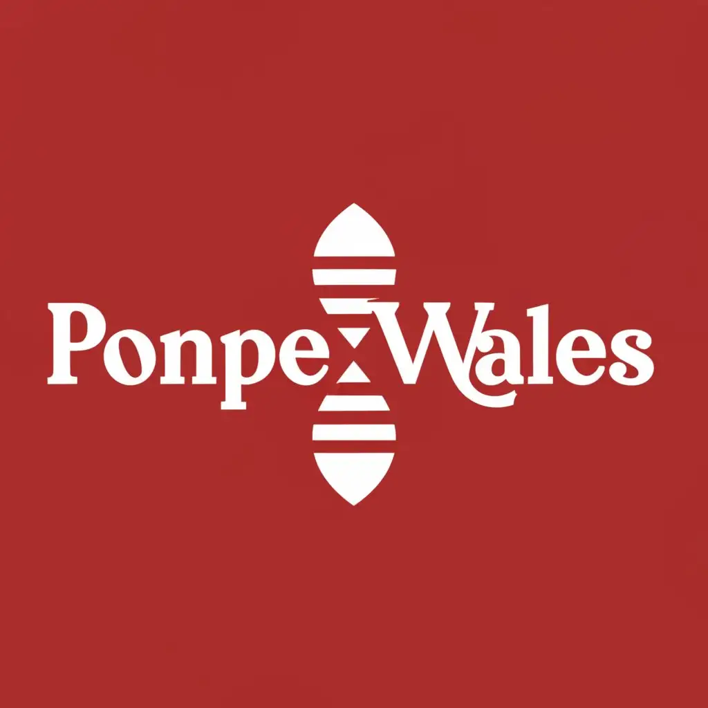 a logo design,with the text "pompe wales", main symbol:dna,Moderate,be used in Others industry,clear background