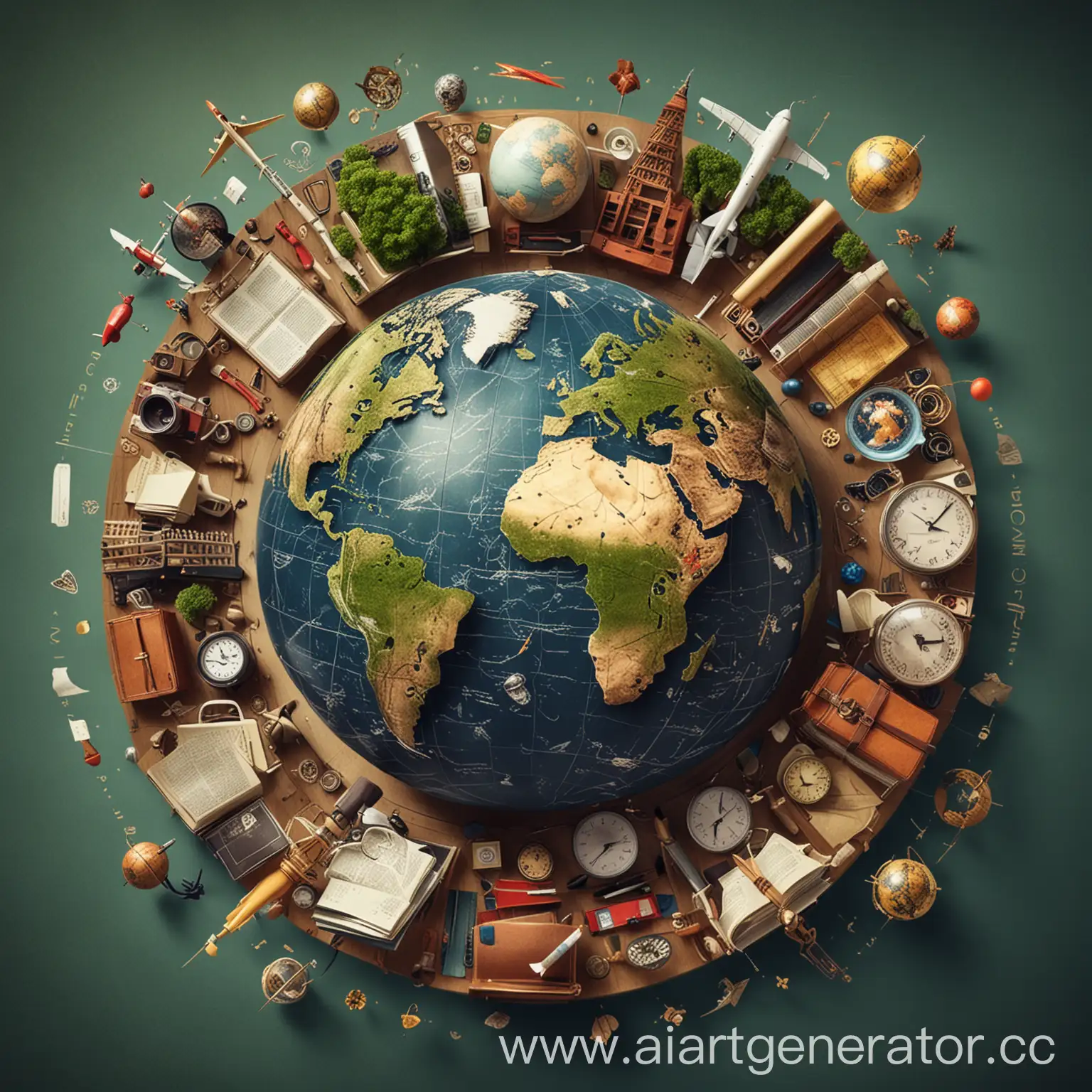 Global-ObjectCentric-Learning-Concept-with-Globe-and-Assorted-Objects