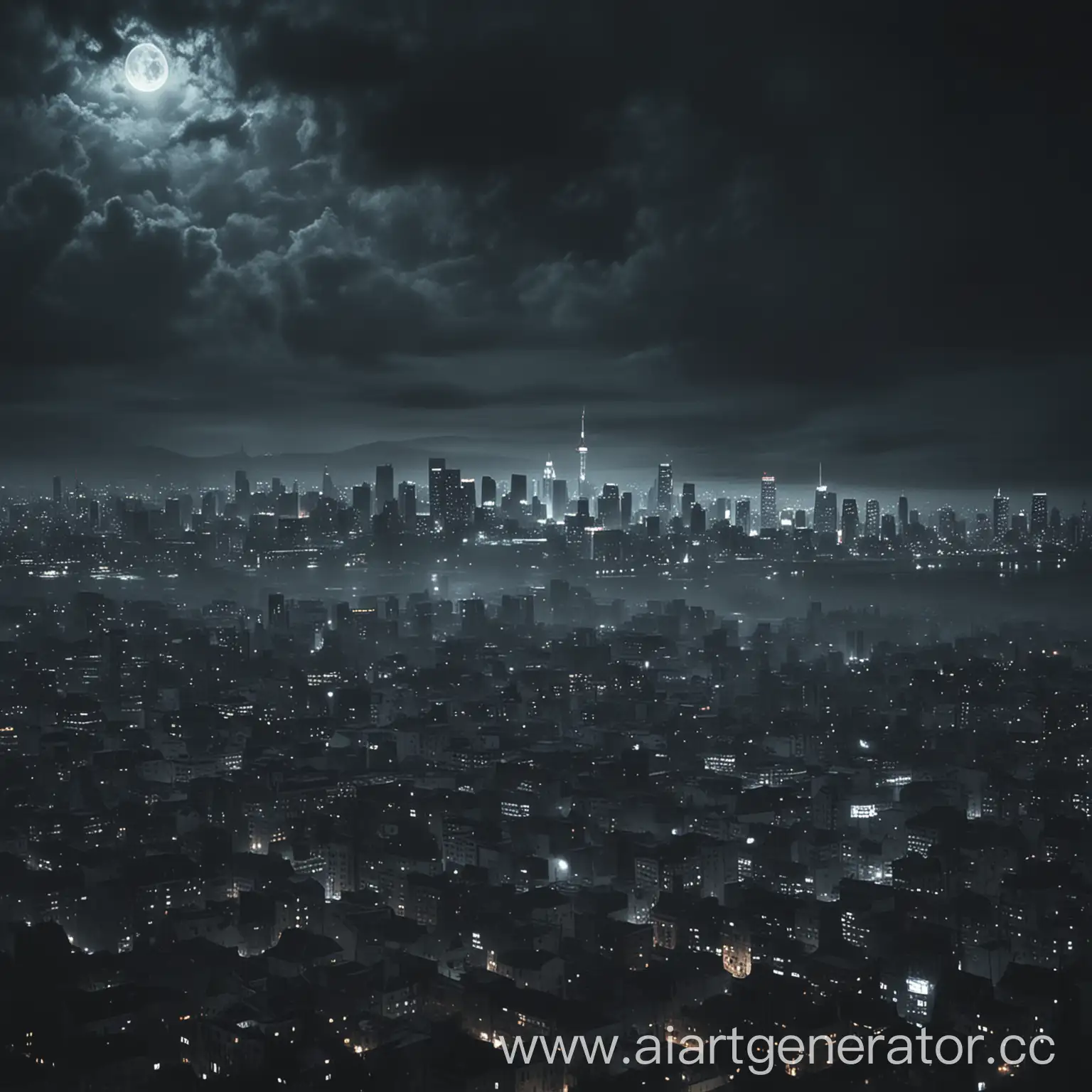 Eerie-Cityscape-in-the-Misty-Night