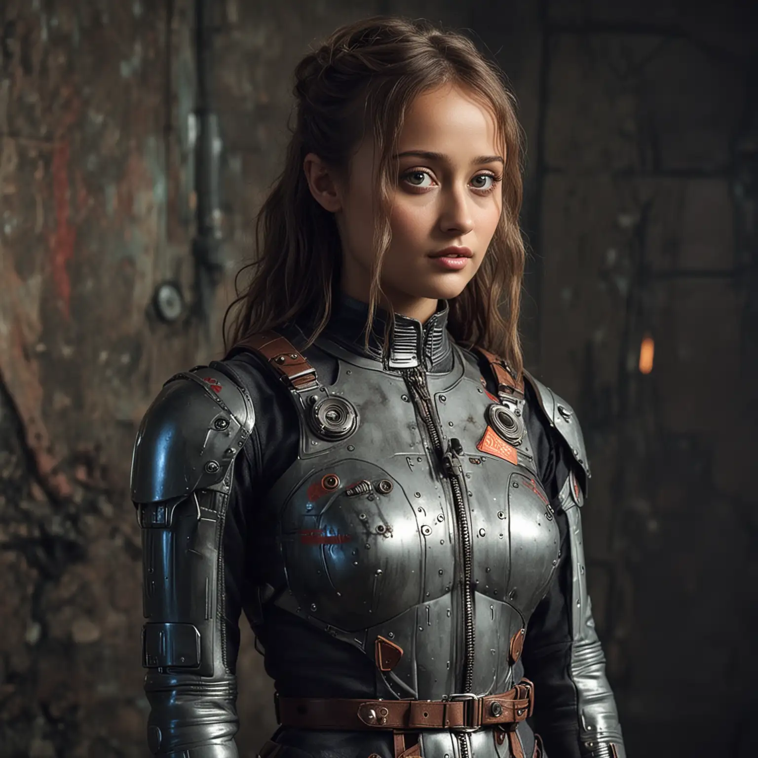 Ella Purnell in Futuristic SciFi Attire Portrayal from Fallout Video