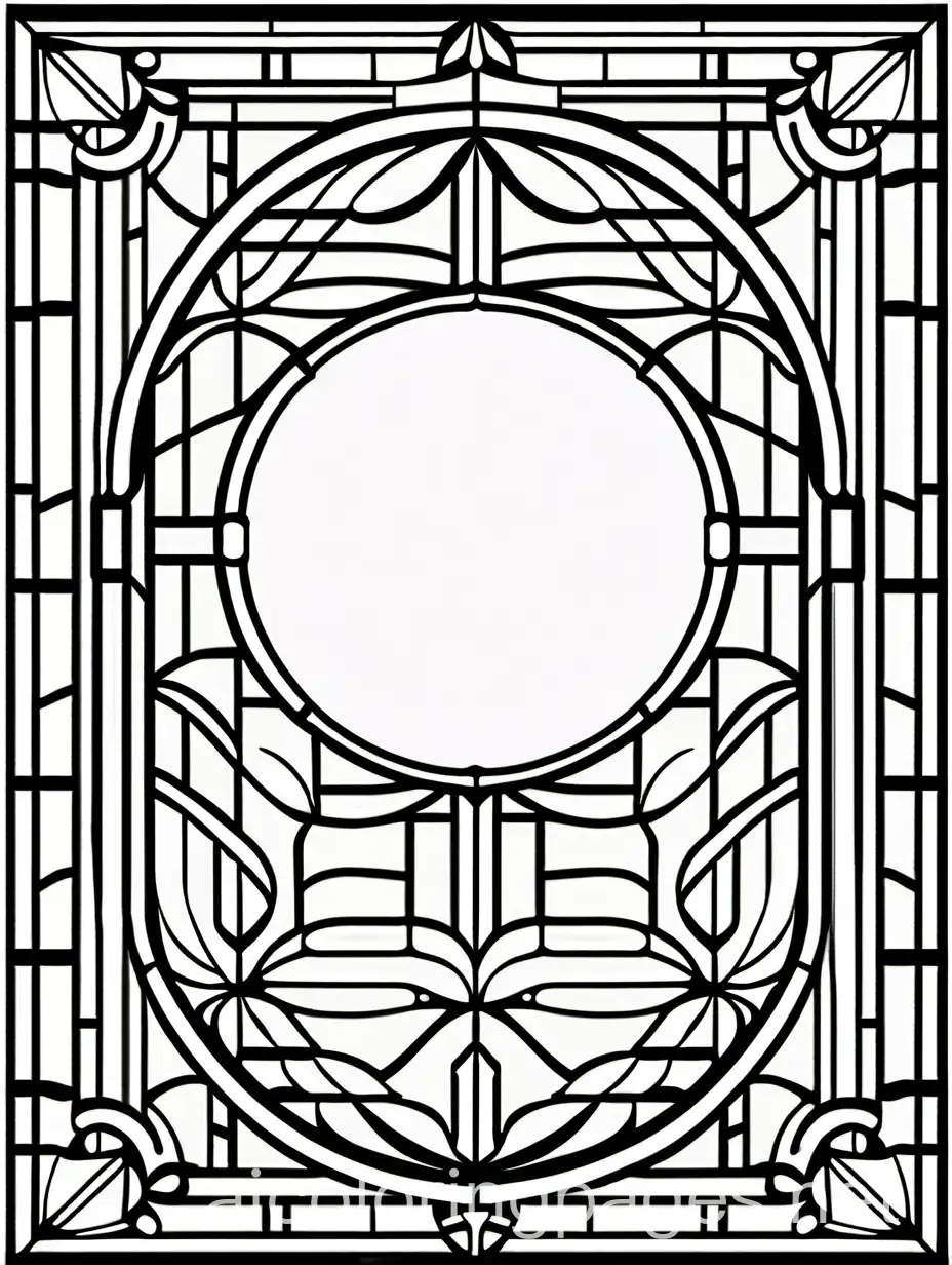 Simple-Stained-Glass-Coloring-Page-with-Ample-White-Space