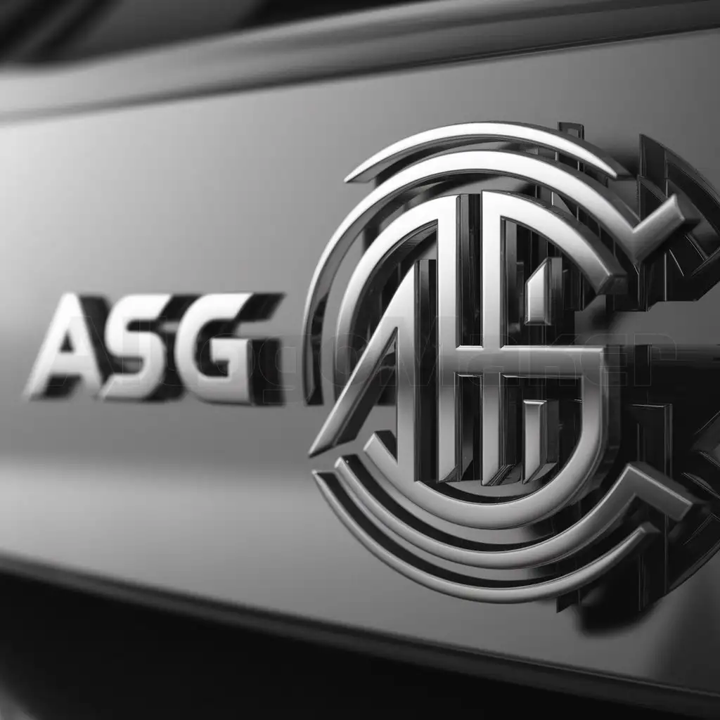 a logo design,with the text "asg", main symbol:ASG,complex,clear background