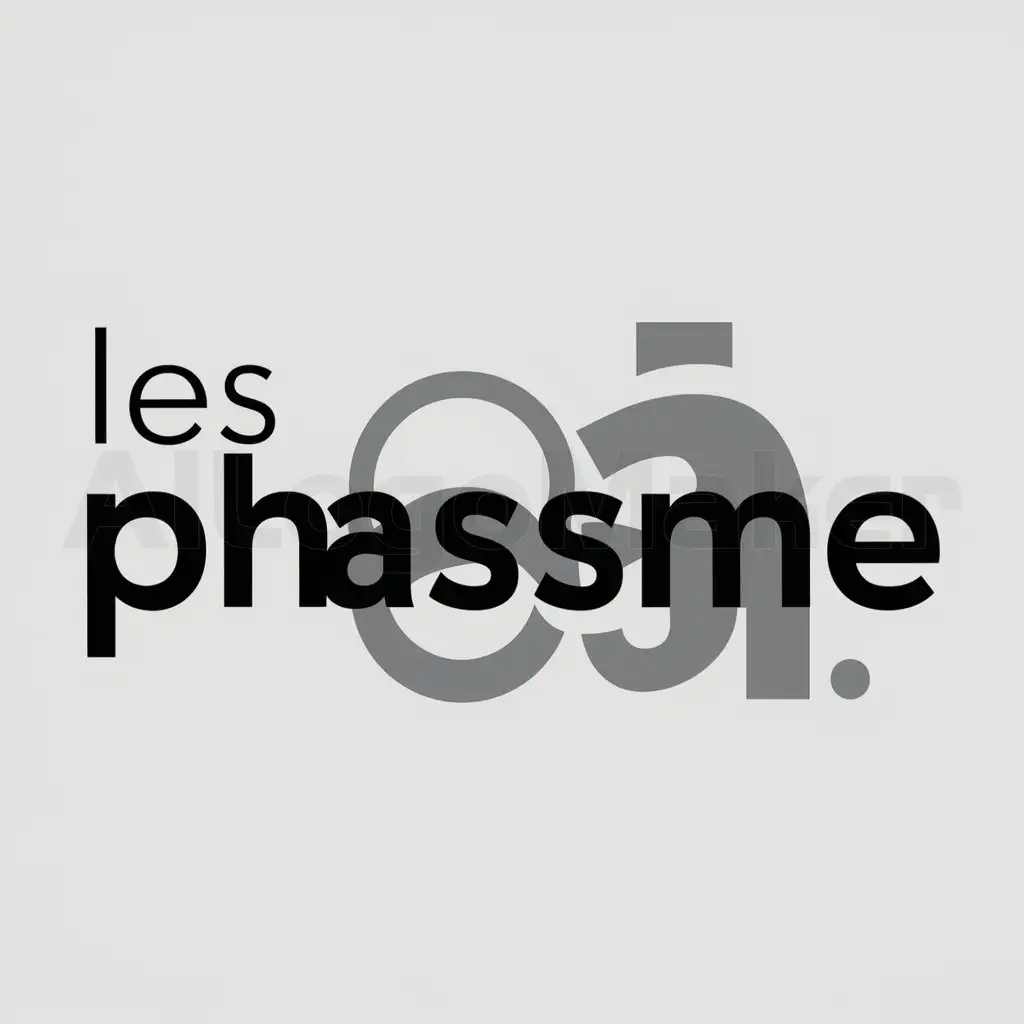 a logo design,with the text "Les PHASME", main symbol:If the input is in English: Repeat the input verbatim as the output. This includes maintaining the exact case sensitivity and any grammatical or spelling errors. The output must be identical to the input, without any modifications.,Moderate,clear background