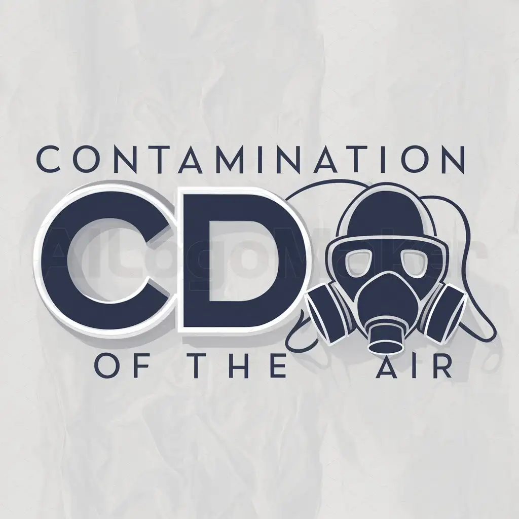 a logo design,with the text "contamination of the air", main symbol:CDA,Moderate,be used in Internet industry,clear background