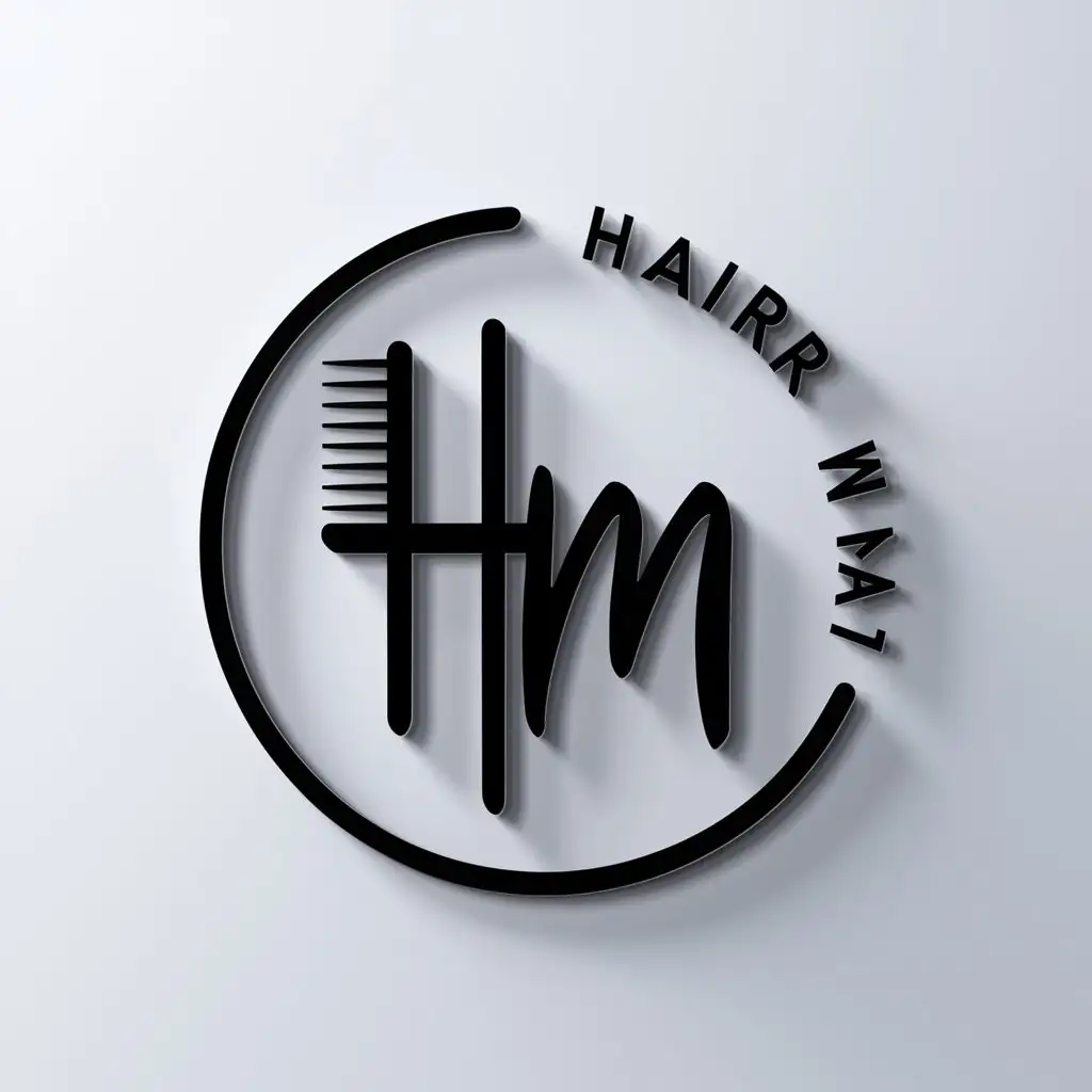 a logo design,with the text "hair max", main symbol:cercle,Moderate,clear background