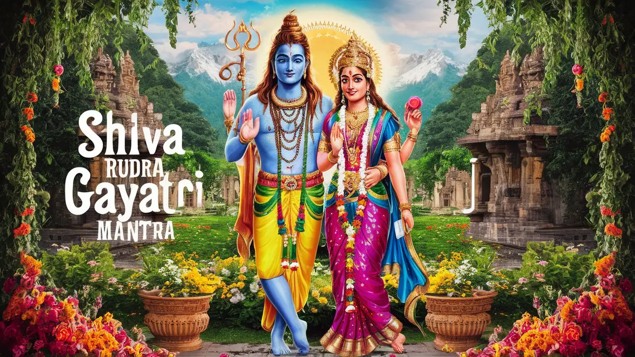 Divine Bollywood Movie Poster Shiva Rudra Gayatri Mantra