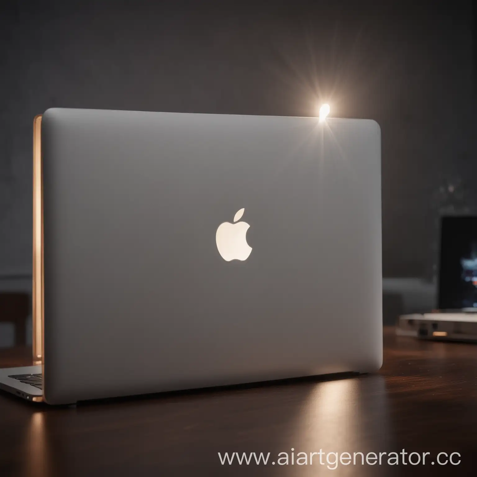 Luxury-MacBook-with-Lightrays-Cinematic-Lighting-3D-Photograph