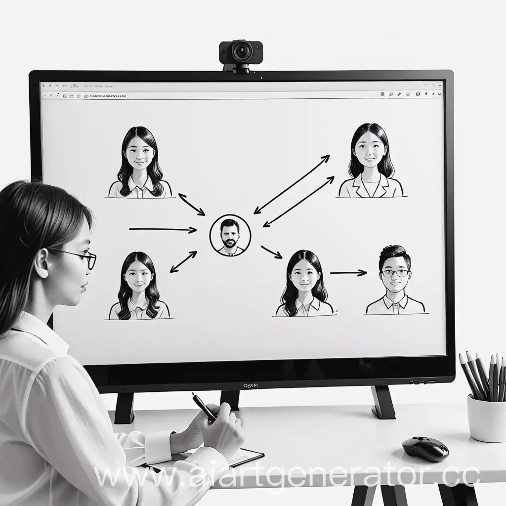 HandsFree-Video-Conference-Connection-Sketch