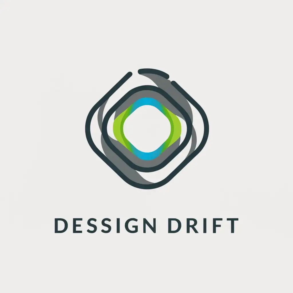 a logo design,with the text "Design Drift", main symbol:graphic design,complex,clear background