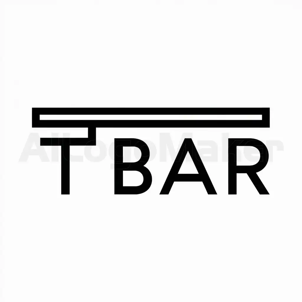 a logo design,with the text "t bar", main symbol:t bar,Moderate,clear background