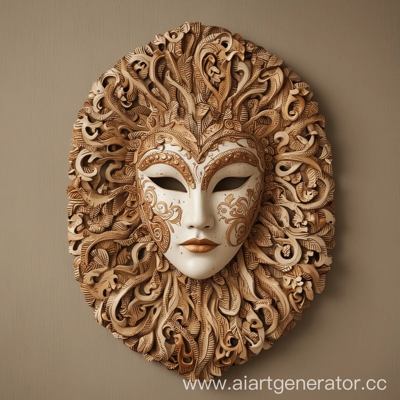 Warmth-and-Kindness-in-Decorative-Wall-Mask-Art