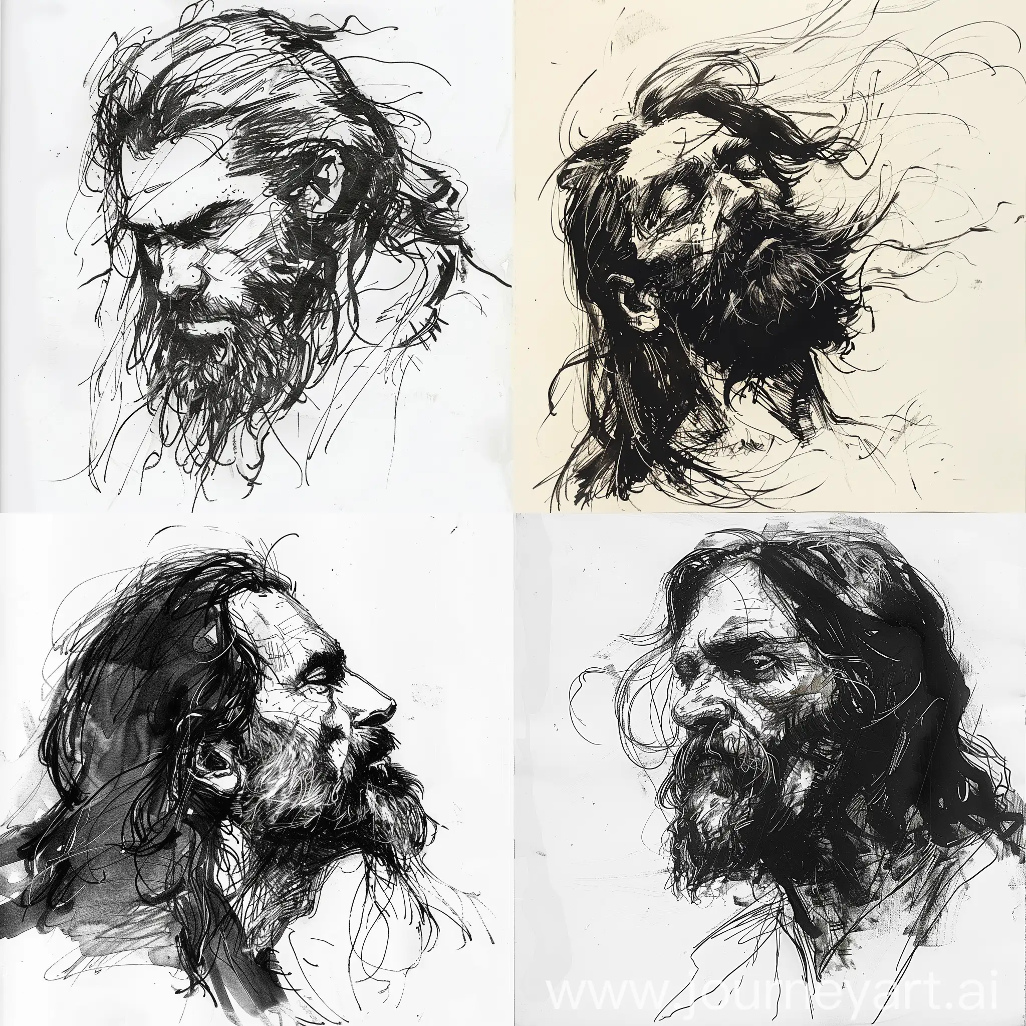 Middle-Aged-Man-with-Long-Hair-and-Beard-in-Yoji-Shinkawa-Style-Concept-Sketch