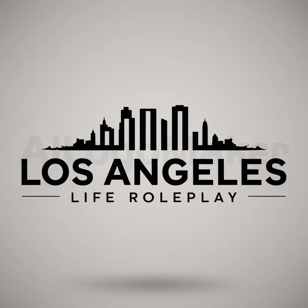 LOGO-Design-for-Los-Angeles-Life-Roleplay-Urban-Cityscape-in-Clear-Background