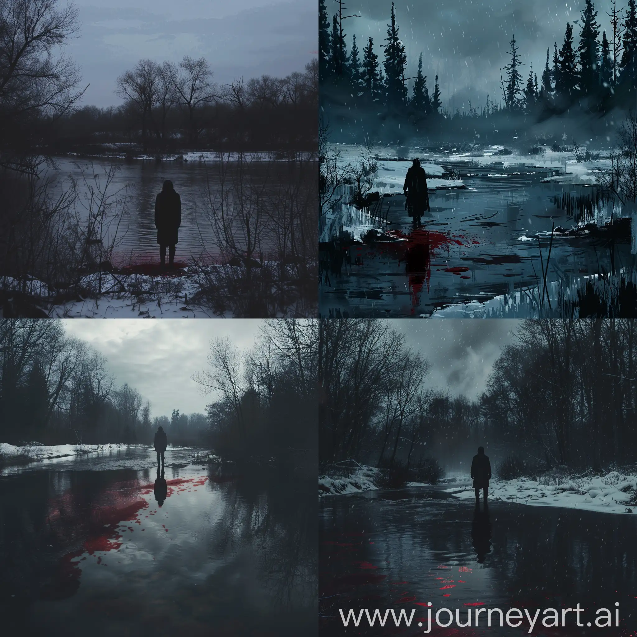 Eerie-Blood-River-Landscape-with-Silhouetted-Figure