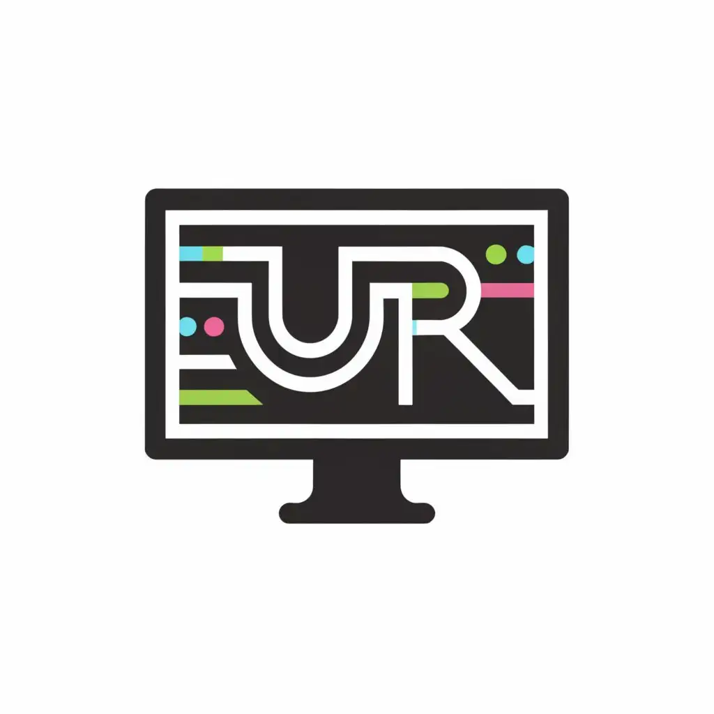 a logo design,with the text "U_R", main symbol:a coding interface,Moderate,be used in Technology industry,clear background