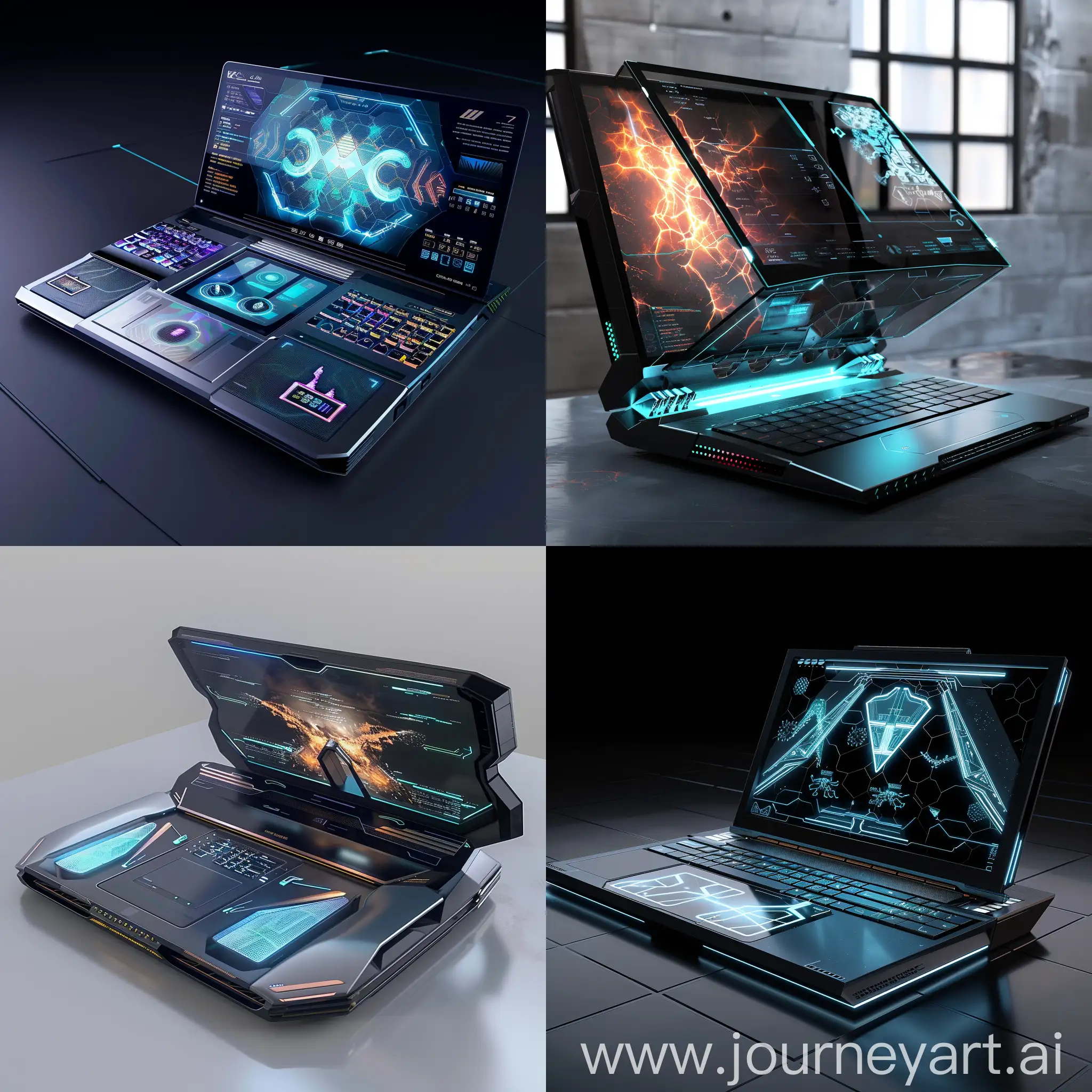 Futuristic-Quantum-Laptop-with-Neuromorphic-Chips-and-Flexible-Displays