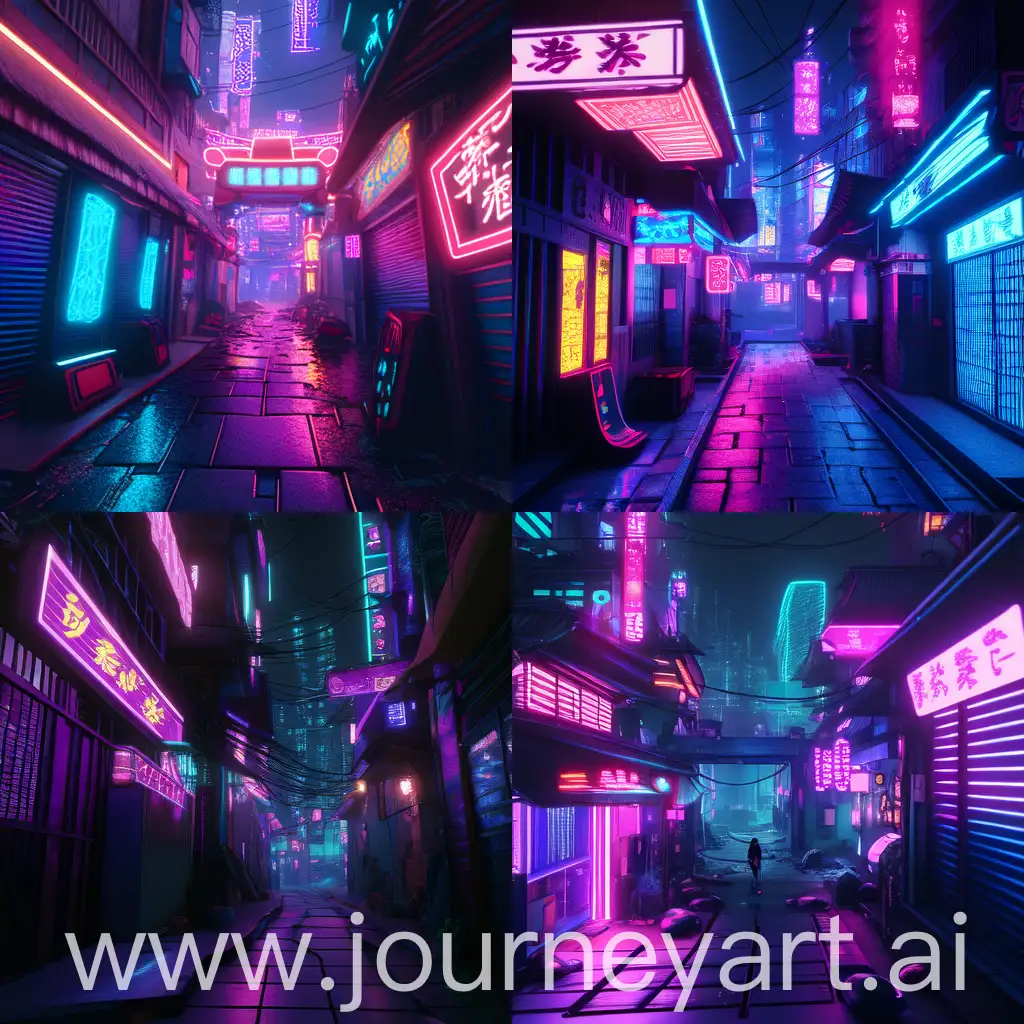 Futuristic-NeoCity-Alleyway-with-Moody-Neon-Lights