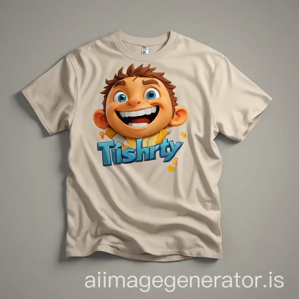 3d logo for Tshirts named Tishirty