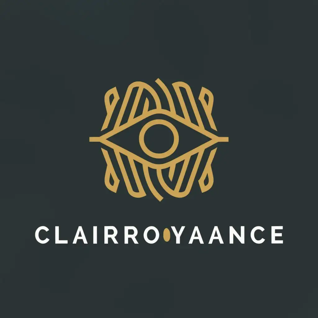 a logo design,with the text "CLAIRVOYANCE", main symbol:All-seeing eye,complex,be used in Education industry,clear background