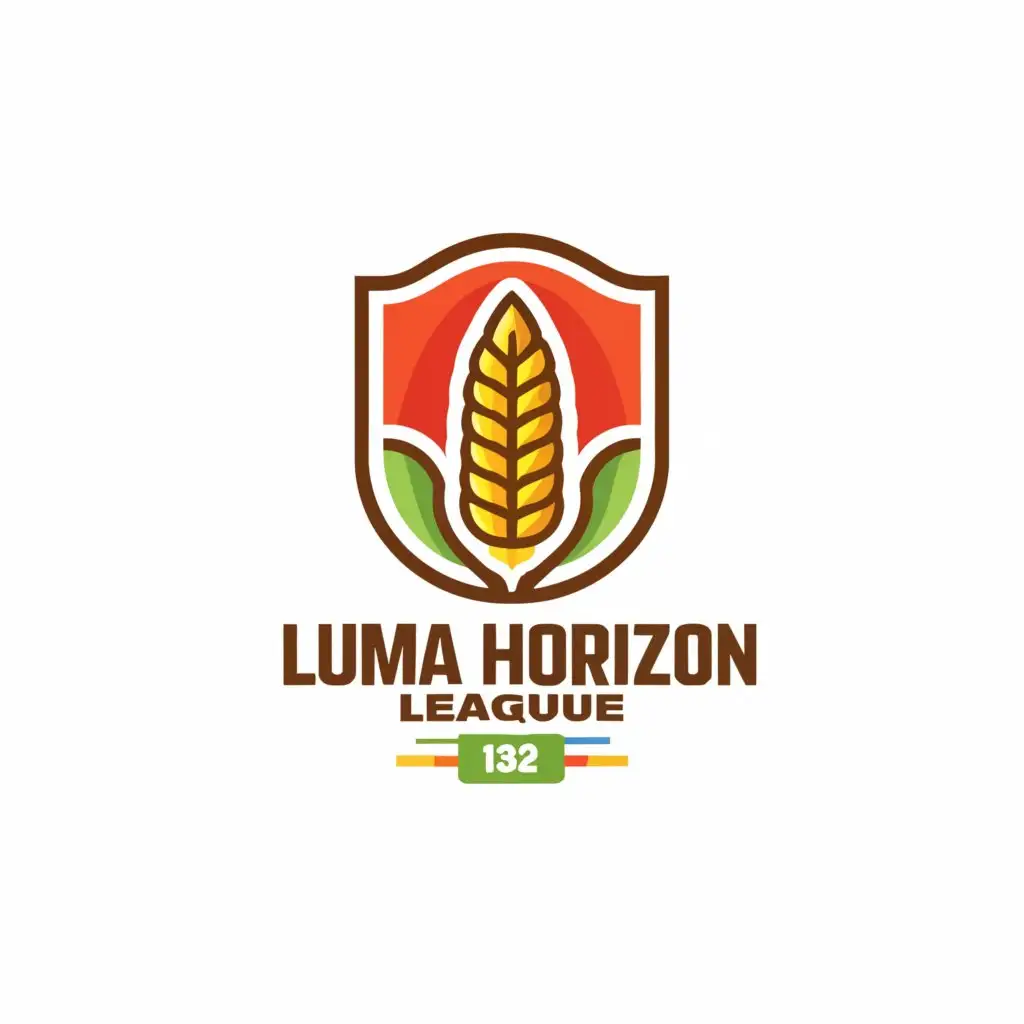 a logo design,with the text "Luma Horizon League Title 132", main symbol:Corn,Minimalistic,be used in Sports Fitness industry,clear background