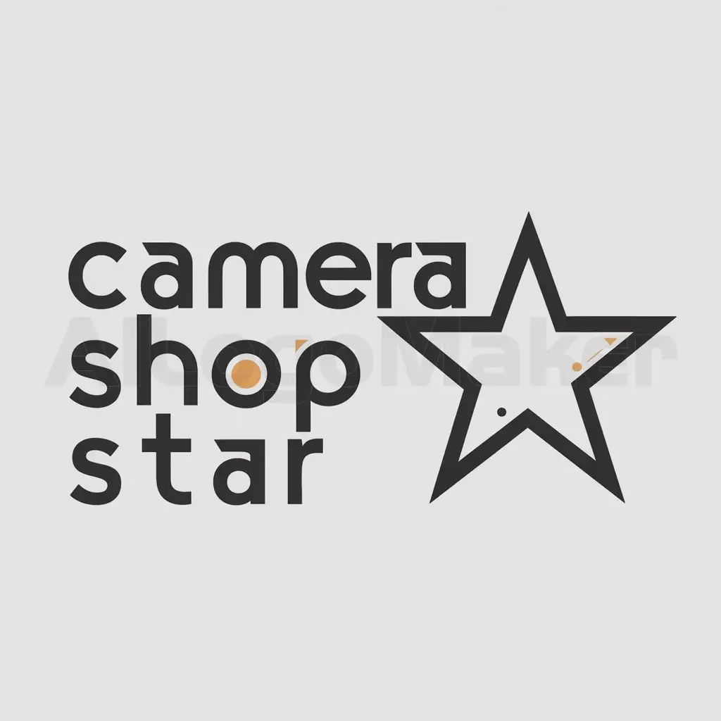 a logo design,with the text "Camera Shop Star", main symbol:digital cameras,Moderate,be used in Technology industry,clear background
