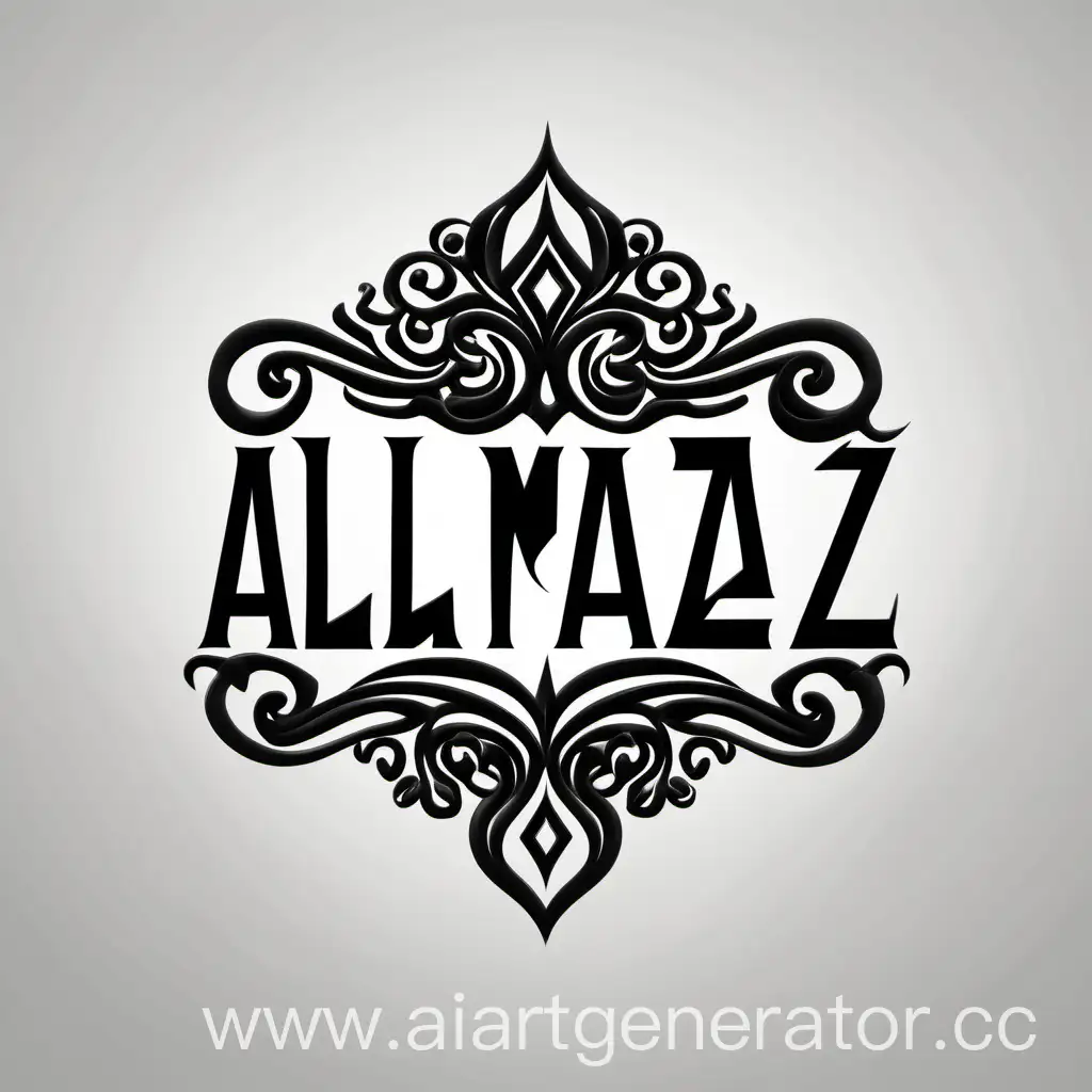 Elegant-Black-ALMAZ-Jewelry-Company-Logo-in-2D-Format