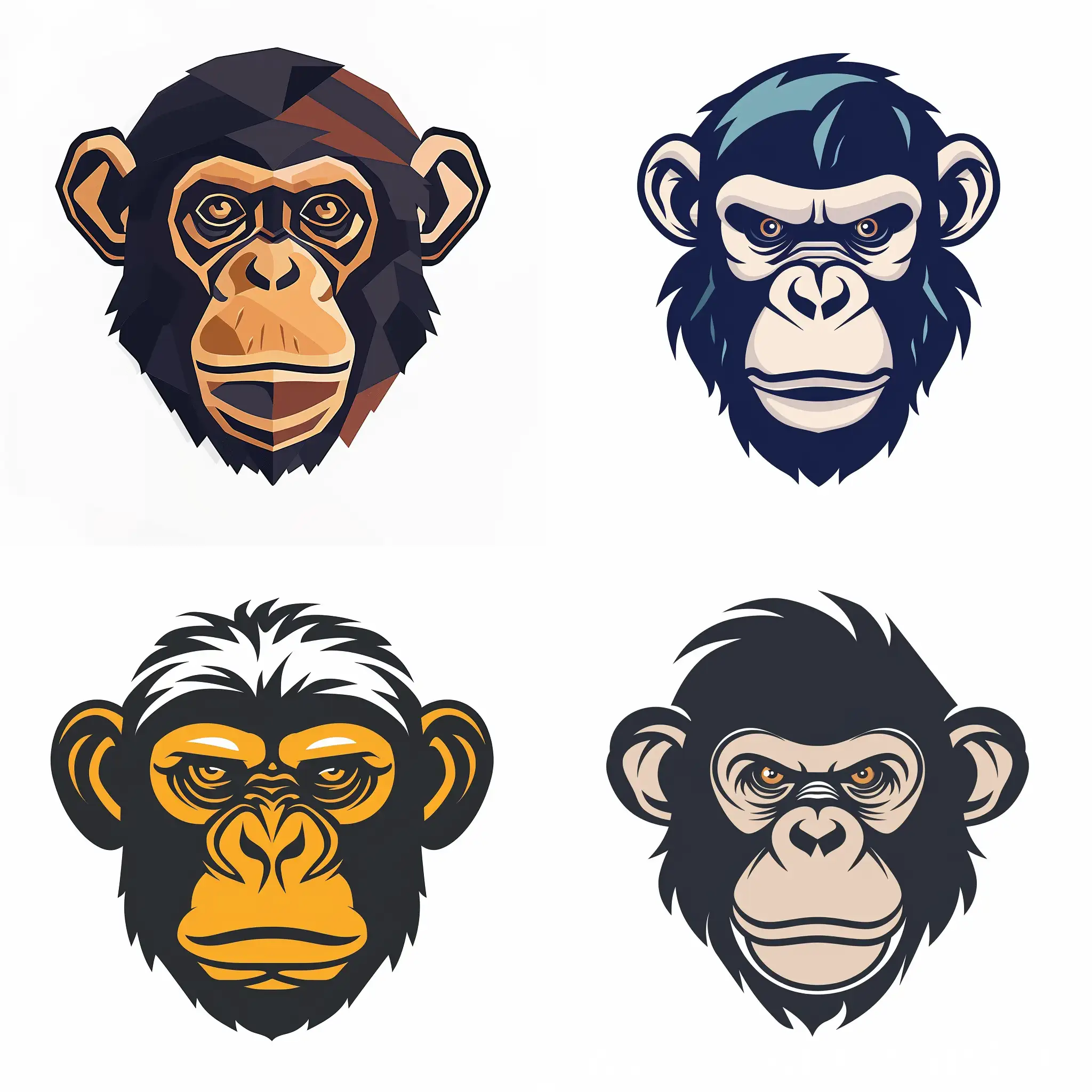 ape logo crypto related theme on white background