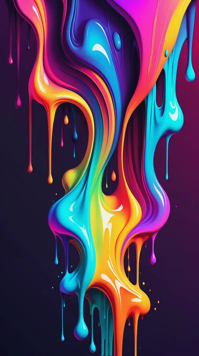 Colorful vector art melting gradient colors