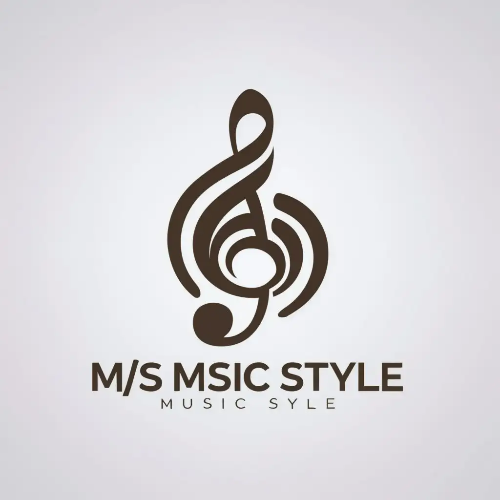 a logo design,with the text "M/S music style", main symbol:note,complex,be used in Internet industry,clear background