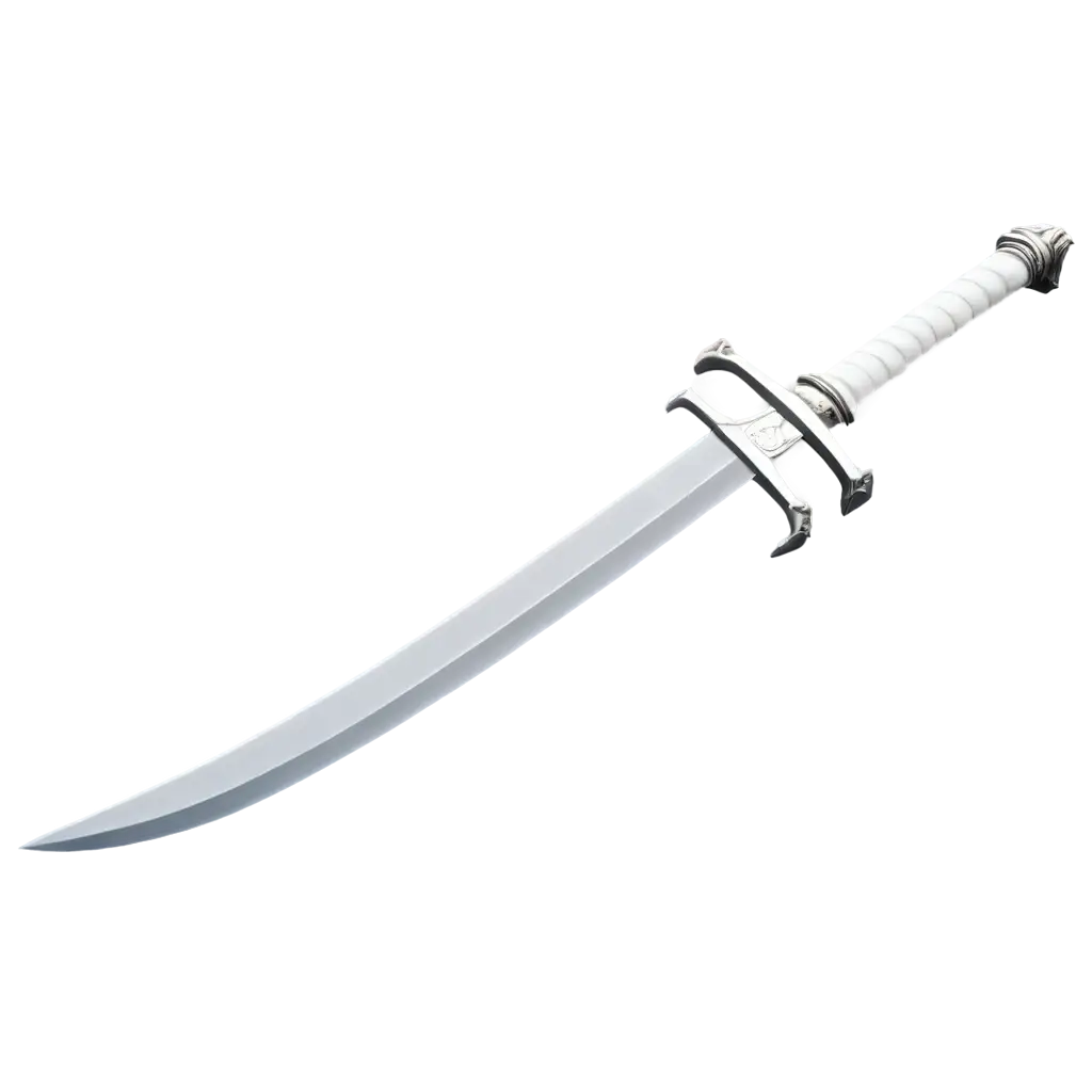 white sword, casual minimalistic style