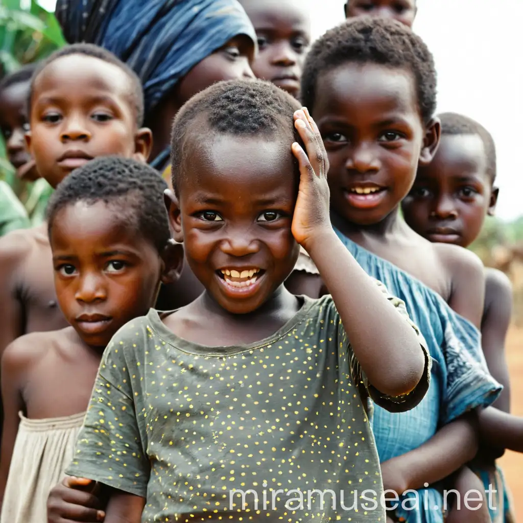 Filmic Image of African Children Playing