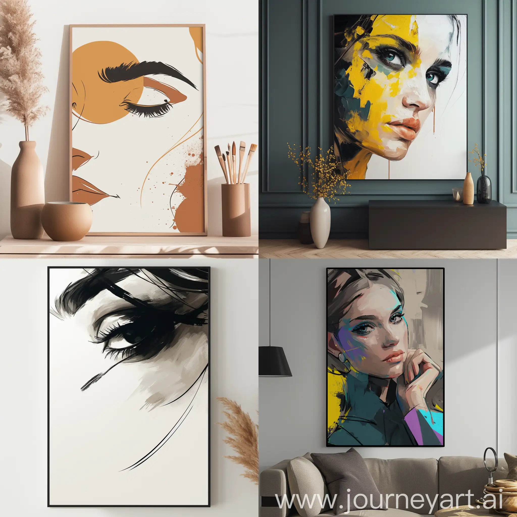 Abstract-Portrait-Poster-Featuring-Niji-6-Version-6-AR-11-No-47343