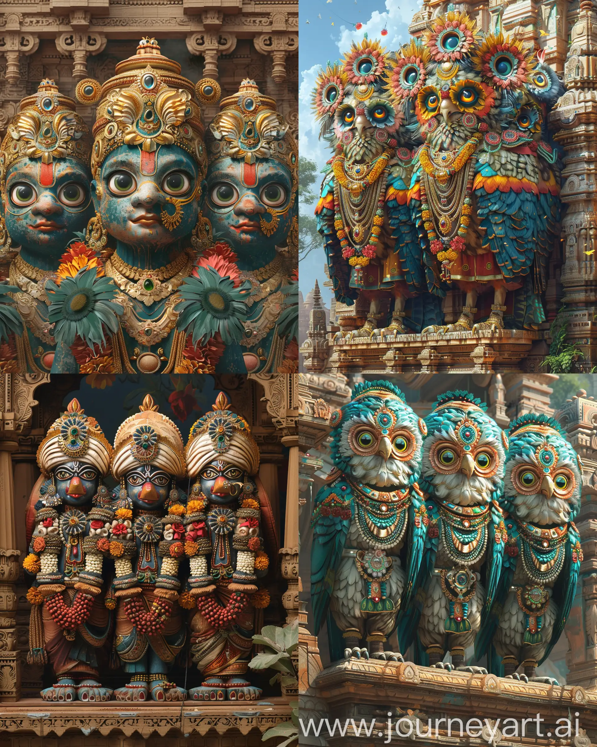 Divine-Deity-Jagannath-Subhadra-and-Balabhadra-in-Traditional-Indian-Art-Style