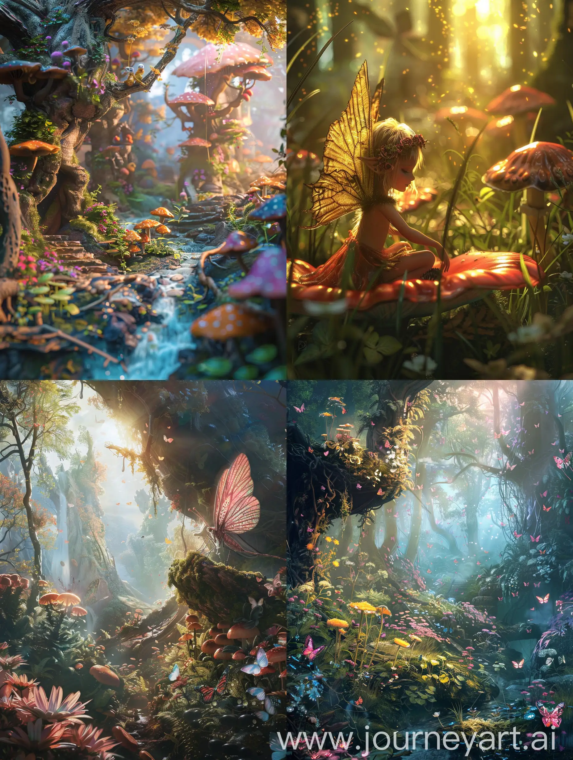 Fairy land fantasy art hyper realistic 4k