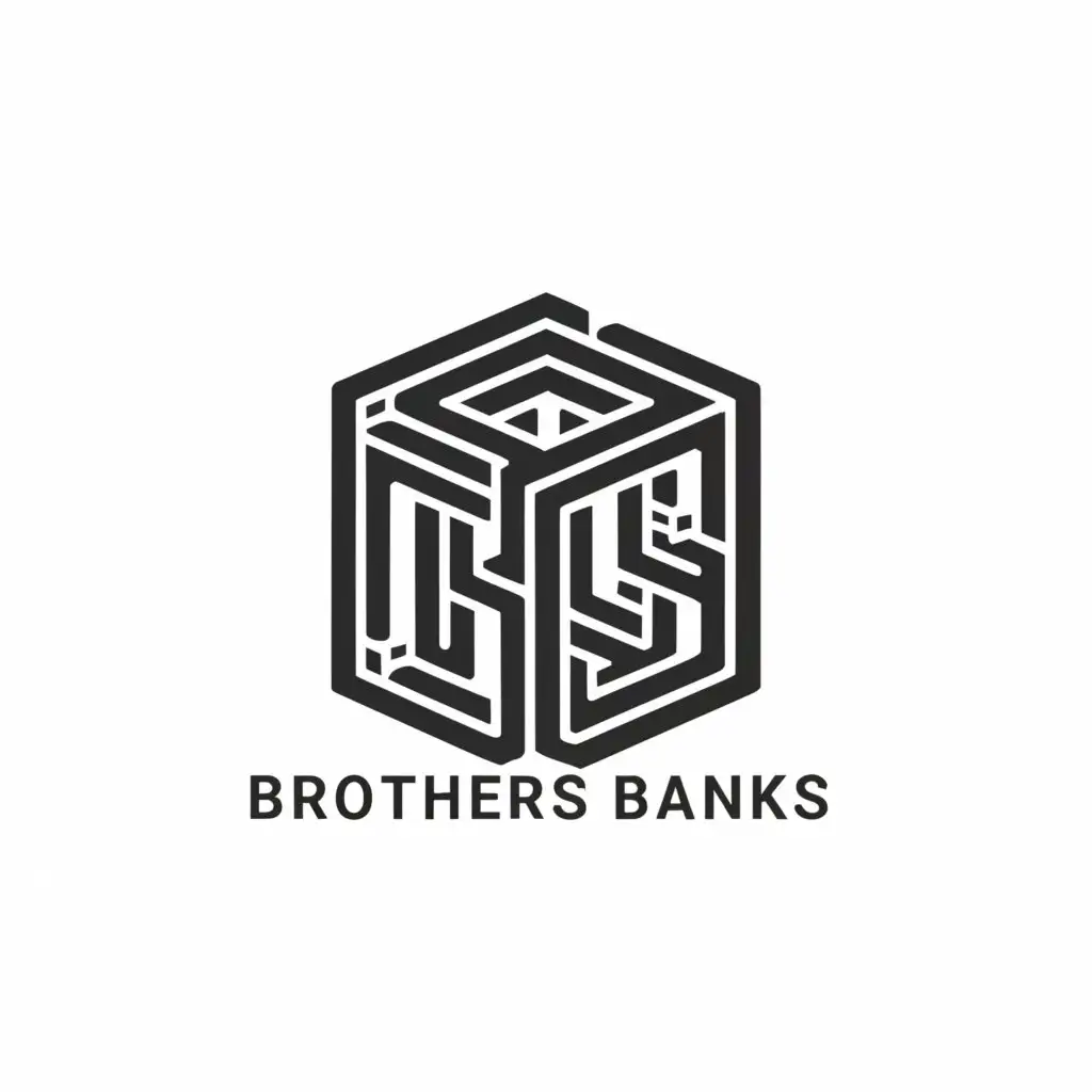 a logo design,with the text "Brothers Banks", main symbol:two  pillars ,complex,be used in Finance industry,clear background
