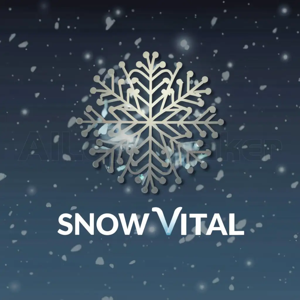 a logo design,with the text "Snow Vital", main symbol:Beauty and glow,complex,be used in Beauty Spa industry,clear background
